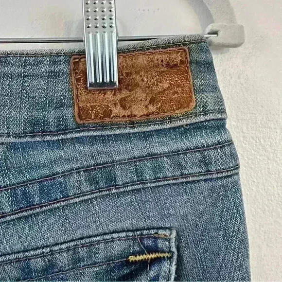True Religion Jeans Womens Size 28 Straight Leg Distressed‎ Low Rise Vintage Y2k - Picture 10 of 15